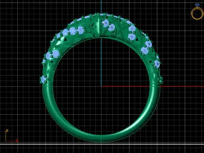 Two Head Women Ring 3DM Womens Ring 3d models 3D print model 3D print model 27