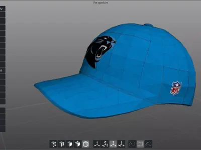 Panthers ball cap 3D model