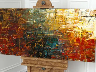 Interior Essentials - Art Low-poly 3D model