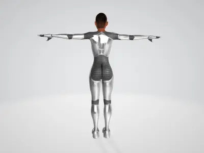 Space Girl Free low-poly 3D model