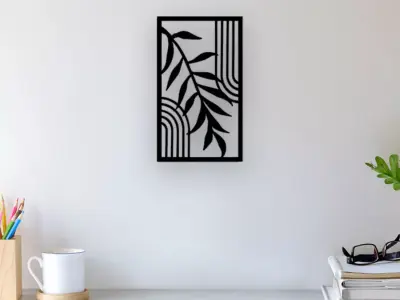 Leaf Wall Art 3D print model 3