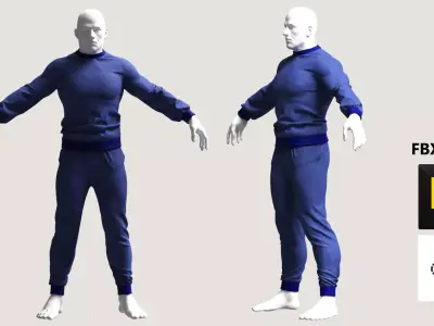 Sport Suit FBX OBJ Free 3D model