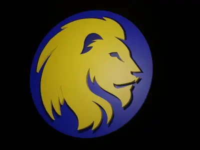 Lion Golden 3D model