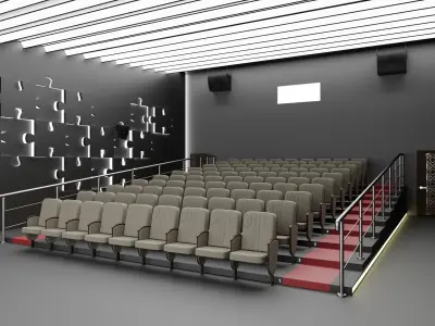 cinema 2 3D model