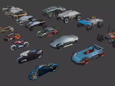 GV set 1 - 20 items 3D model