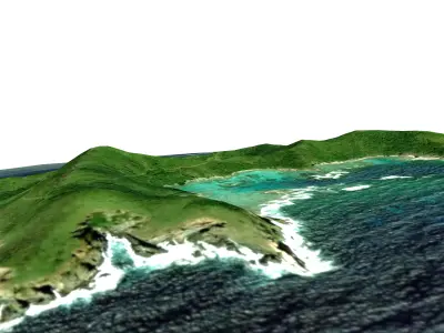 Island in the Virgin Islands Free 3D model
