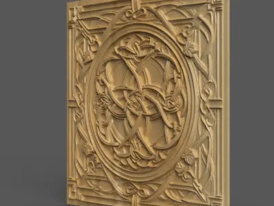 Celtic Coaster 3D Design  Wall Art and Tabletop Decoration 3D print model