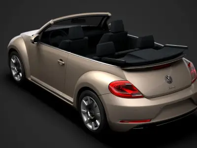 VW Beetle Final Edition Convertible 2020 3D model