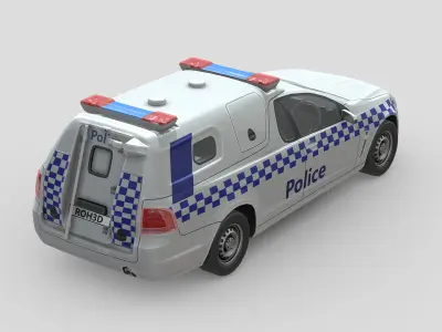 Holden UTE Police Low-poly 3D model