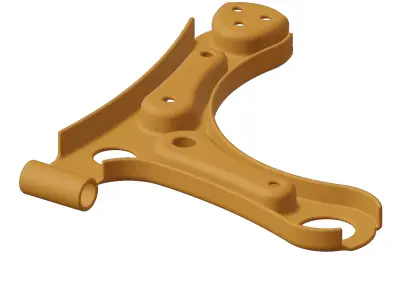 Plastic Vehicle Suspension Control Arm Toy 3D model