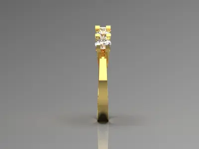 bride diamond jewelry ring jr00088 3D print model