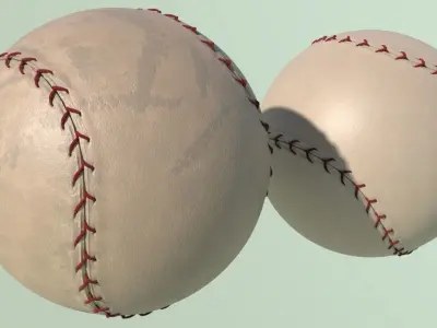 Baseball NEW and OLD with 4K texture Low-poly 3D model