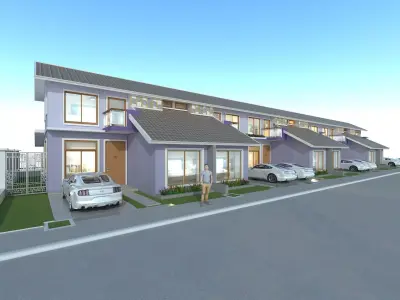 Link House 2 stories 3D model