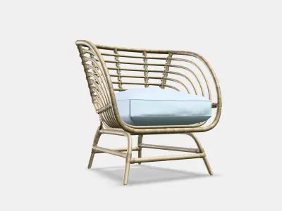 BUSKBO Armchair Low-poly 3D model