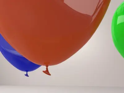 Balloon three balloons 3D model