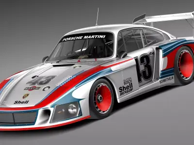 Porsche 935-78 MobyDick 3D model