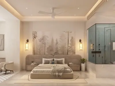 Hotel Suite Room or Bedroom 3D model