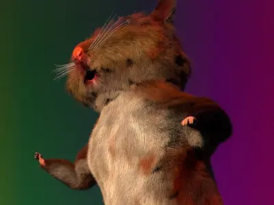 THE MIGHTY HAMSTER PROJECT Low-poly 3D model