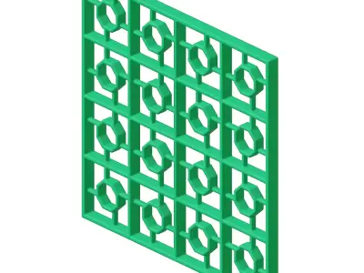 Plastic Astonishing Window Grill Toy 3D model