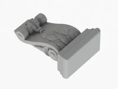 Scroll Corbel 57 - 3D Printable 3D model