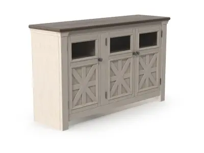 Tv Stand - 3 doors Low-poly 3D model