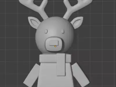 Nosed Reindeer 3D print model