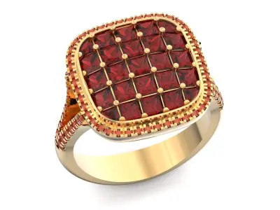  square ring  Simon G  3D print model