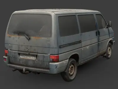 Volkswagen Transporter T4 RAW Scan 3D model