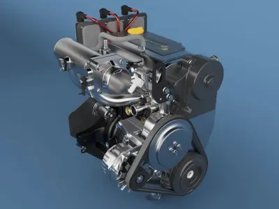 engine john deere gator 3D model