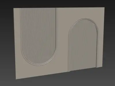Decorative V16 Wall Panels 3D model