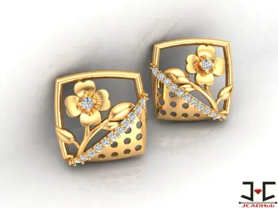 0250 - Flower Pendant Set for Girls - JCADHub 3D print model