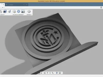 Inter Logo 3D print model