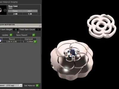 Rose Necklace 3D print model