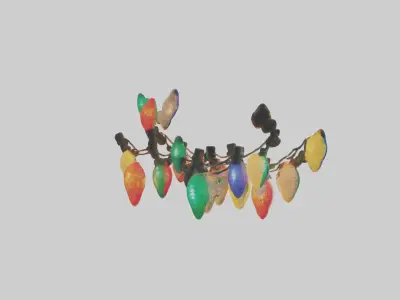 Holiday Lights model Low-poly 3D model
