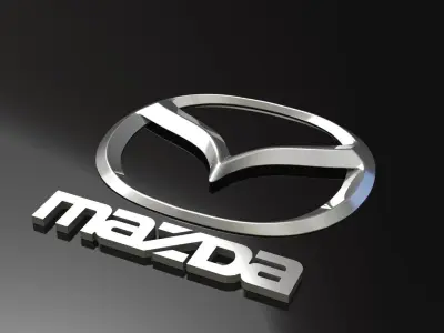 Mazda Logo Emblem 3D model