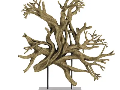 Tree Root Decoration 3D model