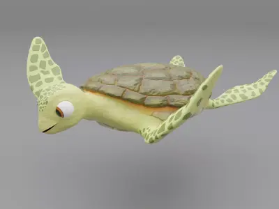 3D Seaturtle Cartoon 3D model