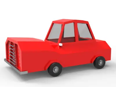 Red-car 3D model