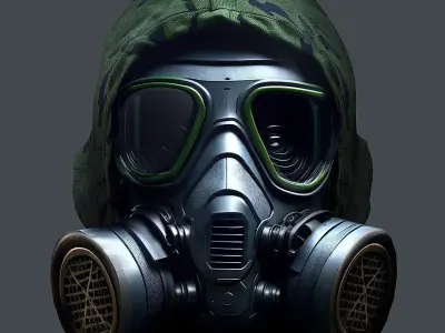 Helmet 3d model military combat Military Low-poly 3D model Low-poly 3D model get
