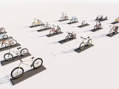 Bicycle Asset Pack Collection for 3D Scenes 3D model