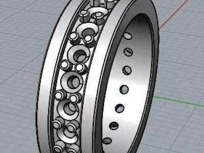 ETERNITY RING -  SIZE 5 AND A HALF 16MM DIAMETER 3D print model