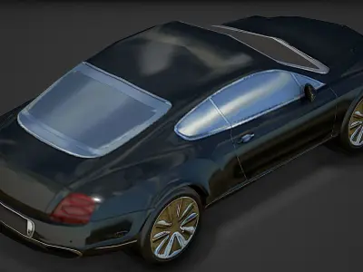 Modern Sportcar 01 Low Poly Mobile Ready Low-poly 3D model