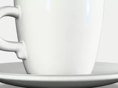 FARGKLAR Cup with saucer 1 Low-poly 3D model