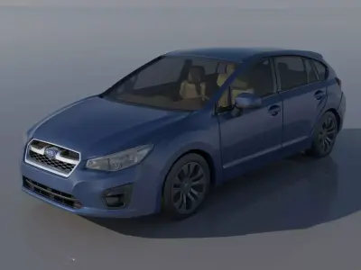 Subaru Impreza 2013 Hatchback  3D print model