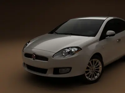 Fiat Bravo II - model 198 - realistic and fully proportional 3D model