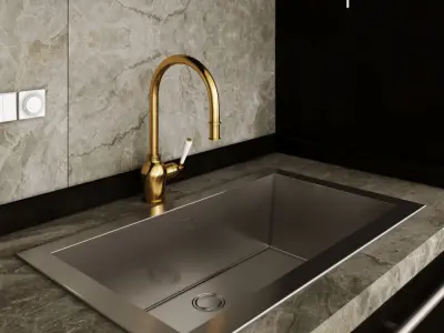 Modern kitchen vol 1-IKEA 3D model