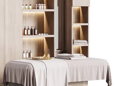 Modern spa and accessories 03 3D model