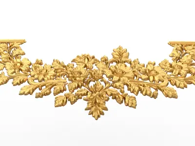 Classic decor ornament carved 58 3D model
