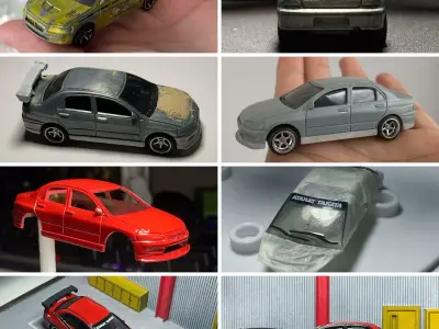 Tokyo drift seans evo body kit 3D print model