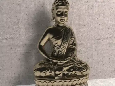 Bubha model buddha statue Low-poly 3D model